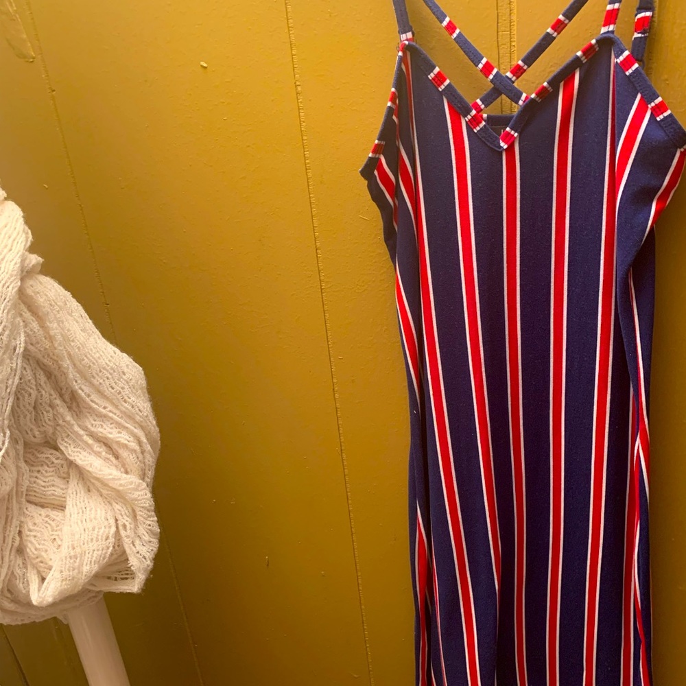 Petite striped dress